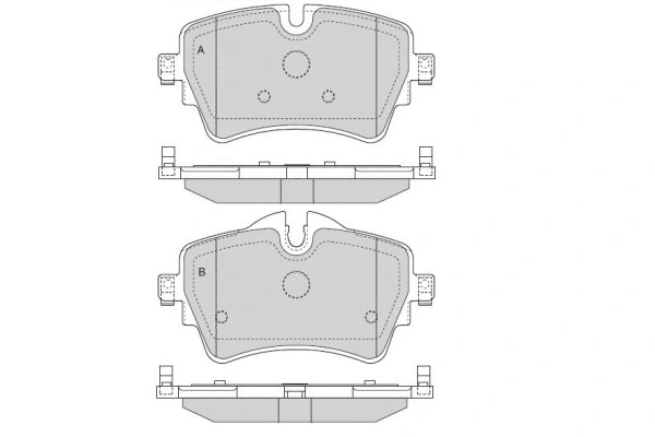 Brake Pad Set, disc brake (12-1583)