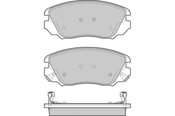 Brake Pad Set, disc brake (12-1376)