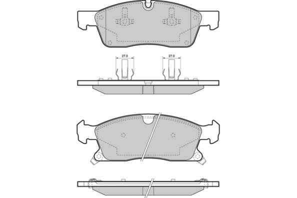 Brake Pad Set, disc brake (12-1460)