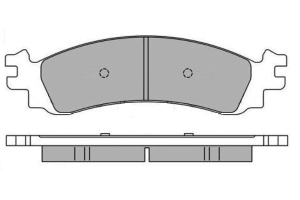 Brake Pad Set, disc brake (12-1668)
