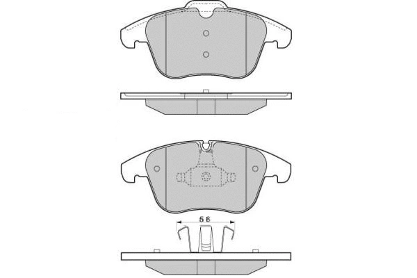 Brake Pad Set, disc brake (12-1653)