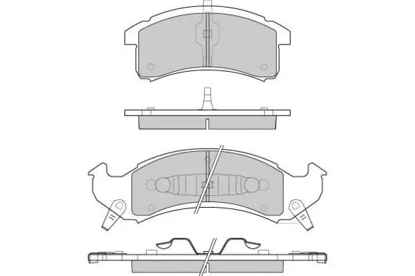 Brake Pad Set, disc brake (12-0789)