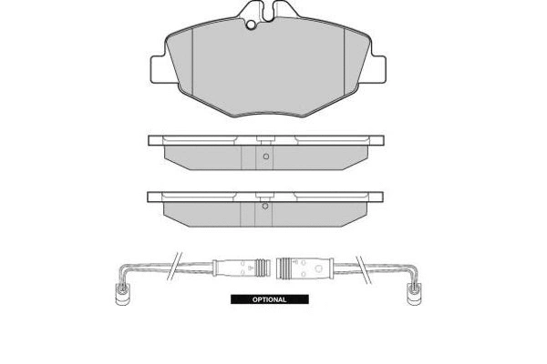 Brake Pad Set, disc brake (12-1020)