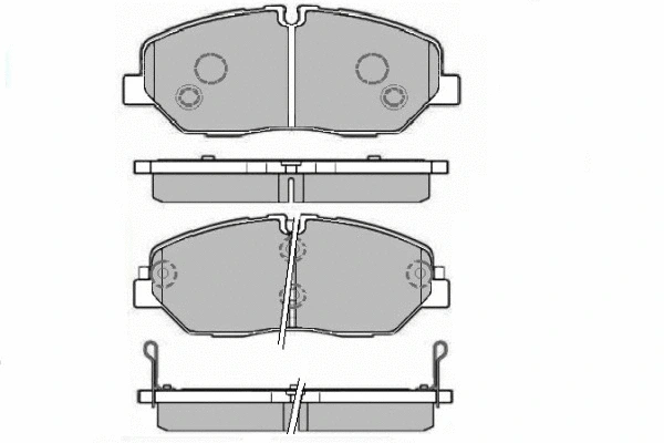 Brake Pad Set, disc brake (12-1705)