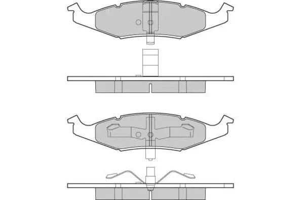 Brake Pad Set, disc brake (12-1215)
