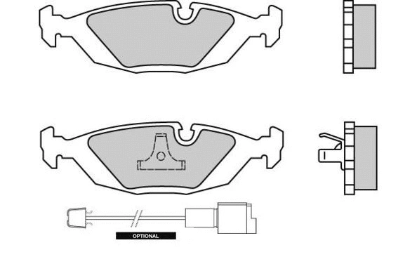 Brake Pad Set, disc brake (12-0236)