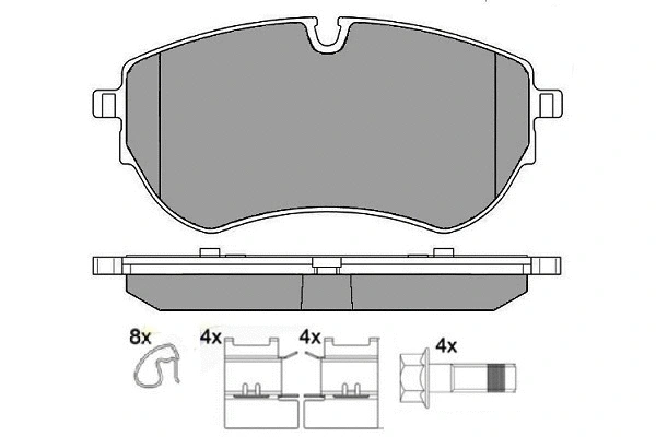 Brake Pad Set, disc brake (12-1743)