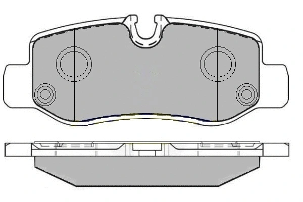 Brake Pad Set, disc brake (12-1655)