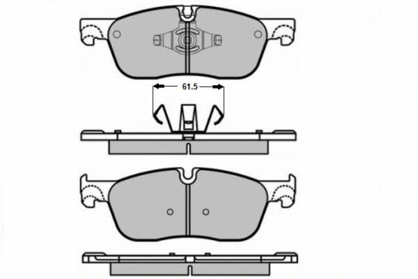 Brake Pad Set, disc brake (12-1649)