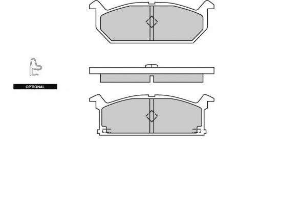 Brake Pad Set, disc brake (12-0279)