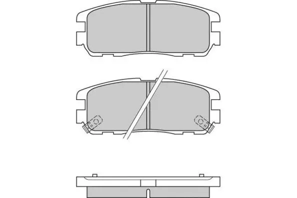 Brake Pad Set, disc brake (12-0581)