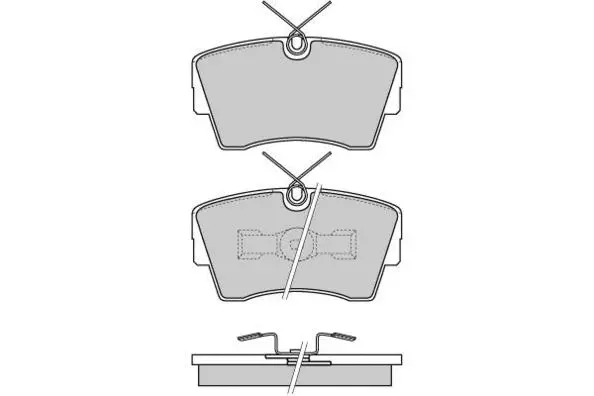 Brake Pad Set, disc brake (12-0472)
