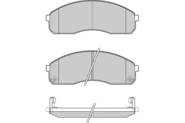 Brake Pad Set, disc brake (12-0991)