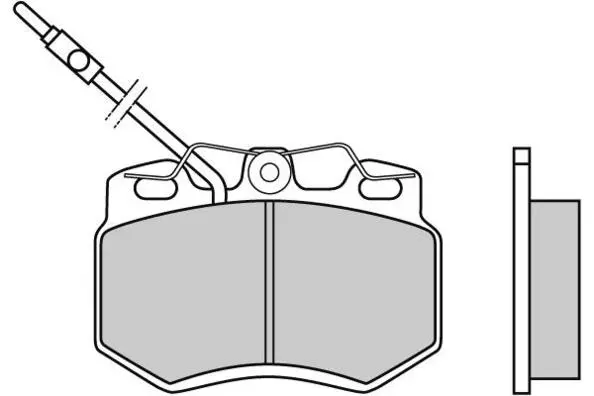 Brake Pad Set, disc brake (12-0604)