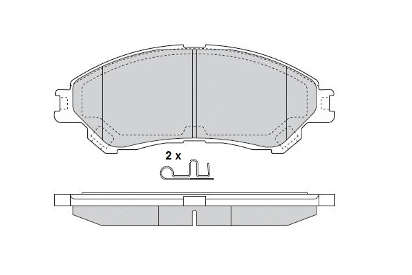 Brake Pad Set, disc brake (12-1596)
