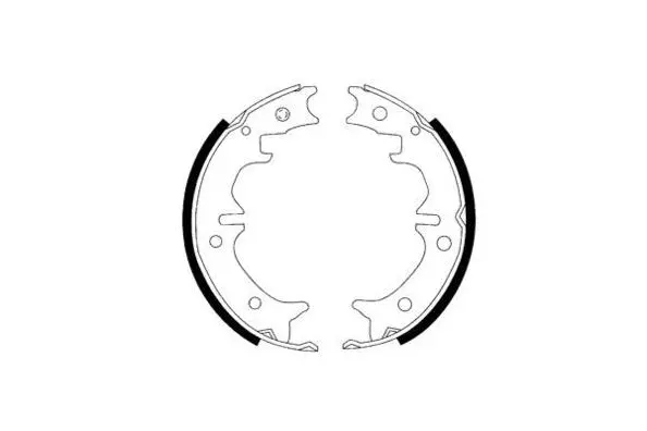 Brake Shoe Set, parking brake (09-0644)