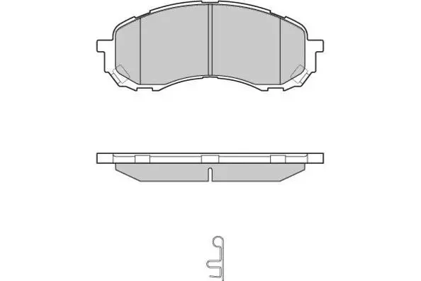 Brake Pad Set, disc brake (12-1141)