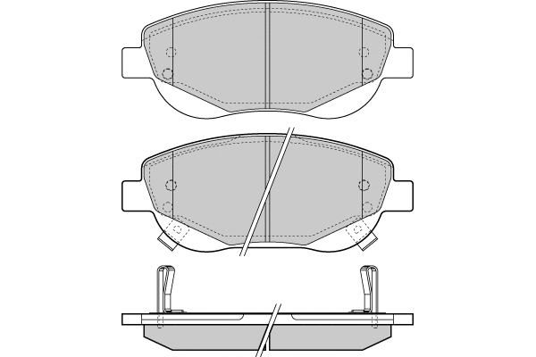 Brake Pad Set, disc brake (12-1421)