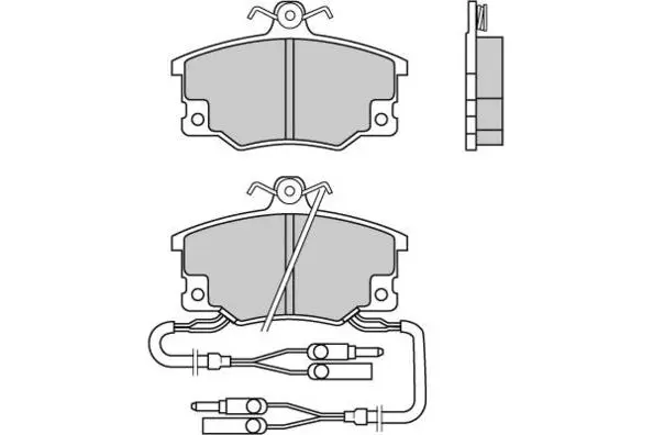 Brake Pad Set, disc brake (12-0210)