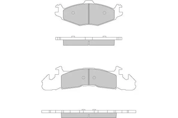 Brake Pad Set, disc brake (12-0793)