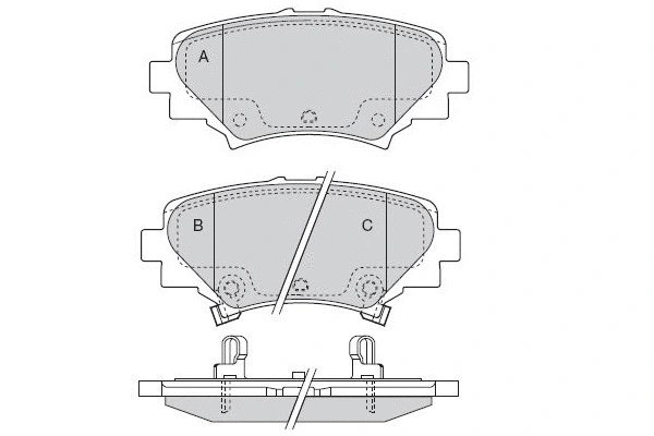 Brake Pad Set, disc brake (12-1557)