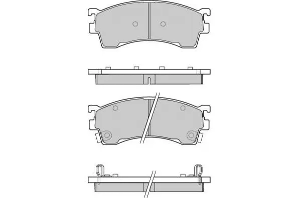 Brake Pad Set, disc brake (12-0864)