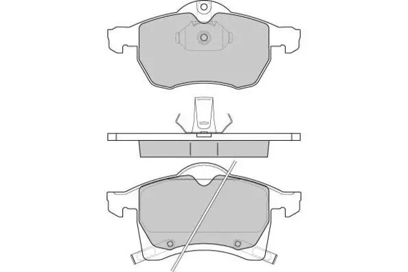 Brake Pad Set, disc brake (12-0811)