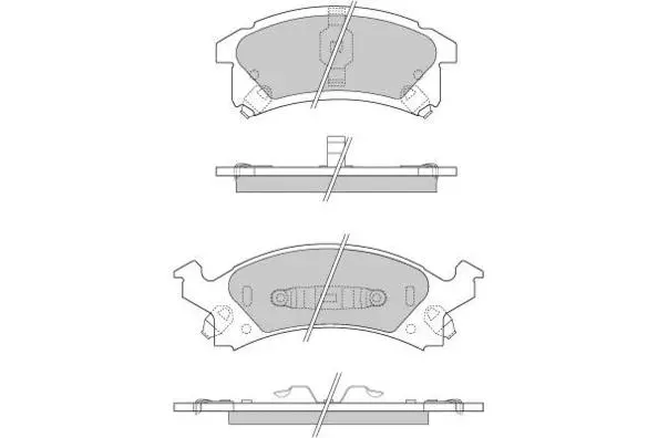 Brake Pad Set, disc brake (12-0893)