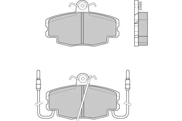 Brake Pad Set, disc brake (12-0201)