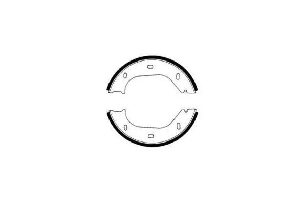 Brake Shoe Set, parking brake (09-0177)