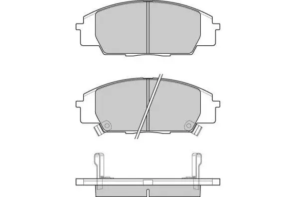 Brake Pad Set, disc brake (12-1077)