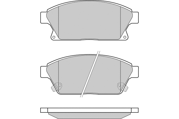 Brake Pad Set, disc brake (12-1405)