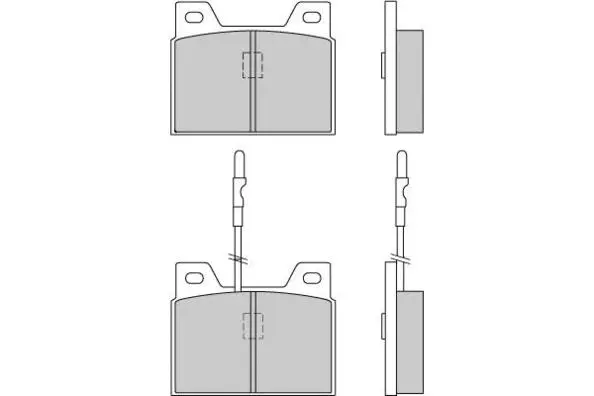 Brake Pad Set, disc brake (12-0066)