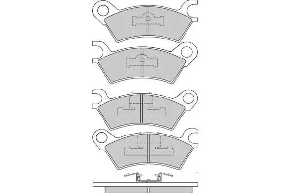 Brake Pad Set, disc brake (12-0250)
