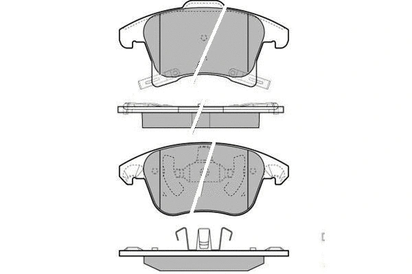 Brake Pad Set, disc brake (12-1606)