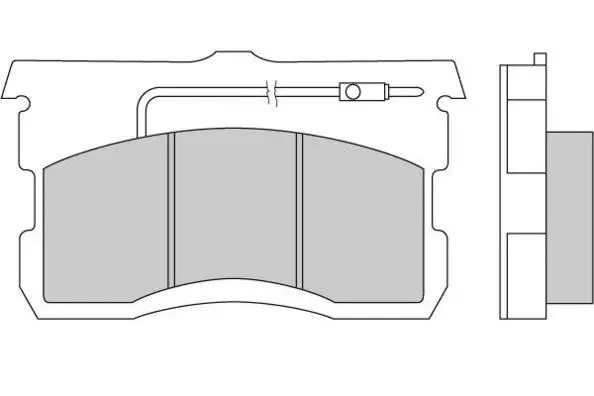 Brake Pad Set, disc brake (12-0017)