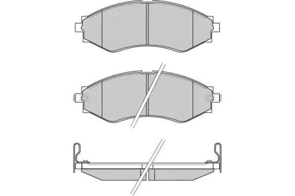 Brake Pad Set, disc brake (12-0834)