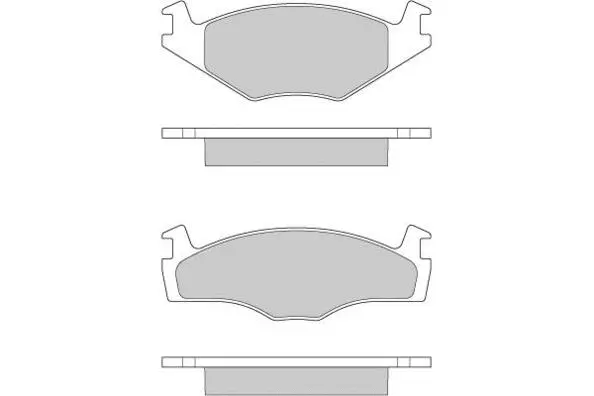 Brake Pad Set, disc brake (12-0261)