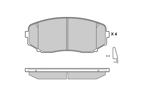 Brake Pad Set, disc brake (12-1795)