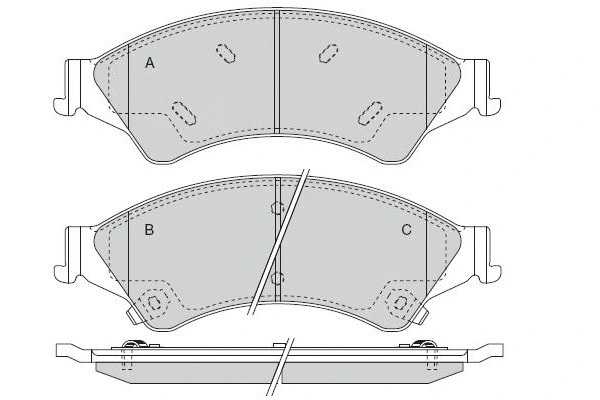 Brake Pad Set, disc brake (12-1527)