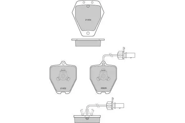 Brake Pad Set, disc brake (12-1119)