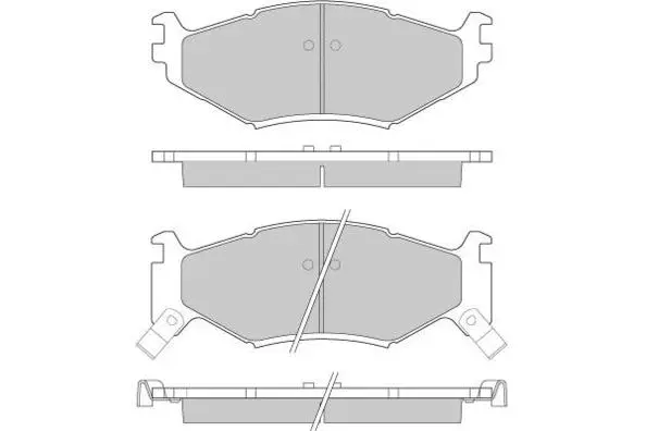 Brake Pad Set, disc brake (12-0629)