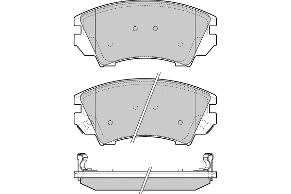 Brake Pad Set, disc brake (12-1377)