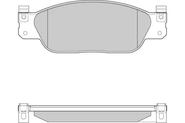Brake Pad Set, disc brake (12-0933)