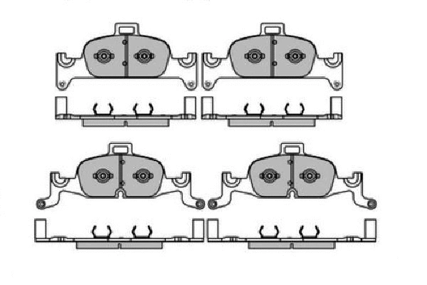 Brake Pad Set, disc brake (12-1681)