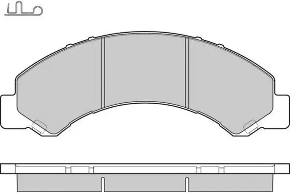 Brake Pad Set, disc brake (12-1235)