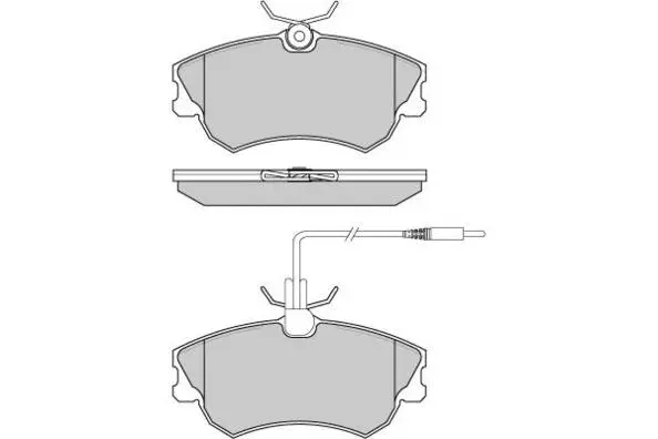 Brake Pad Set, disc brake (12-0801)