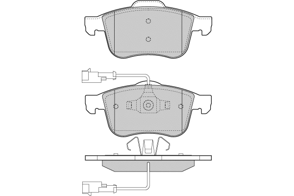 Brake Pad Set, disc brake (12-1443)