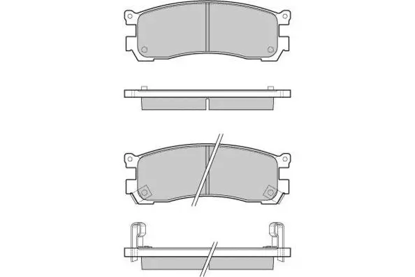 Brake Pad Set, disc brake (12-1054)