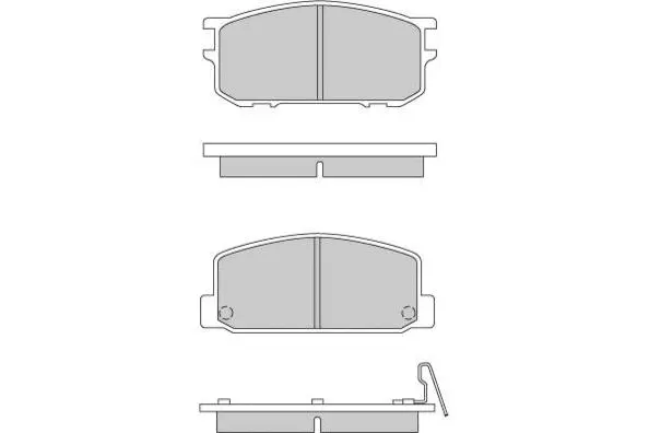 Brake Pad Set, disc brake (12-0167)